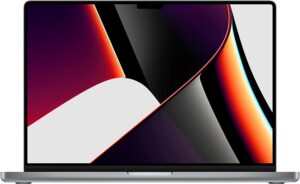 2021 Apple MacBook Pro (16-inch, Apple M1 Pro chip with 10‑core CPU and 16‑core GPU, 16GB RAM, 1TB SSD) - Space Grey; Arabic/English